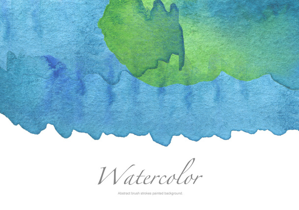 Abstract watercolor brush strokes painted background.  - Фото, зображення