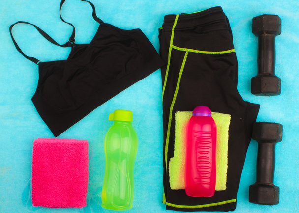 Gym Gear, gym clothes and sports wear kit  - Photo, Image