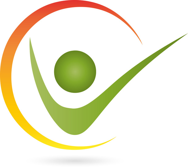 Logo, Mensch, Fitness, Fisioterapia, Heilpraktiker
 - Vetor, Imagem