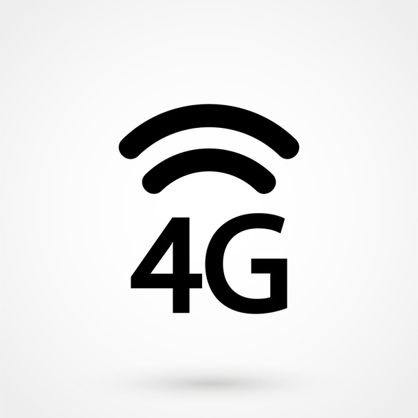 4G icon vector on white background in flat style. Simple vector - Vector, Image