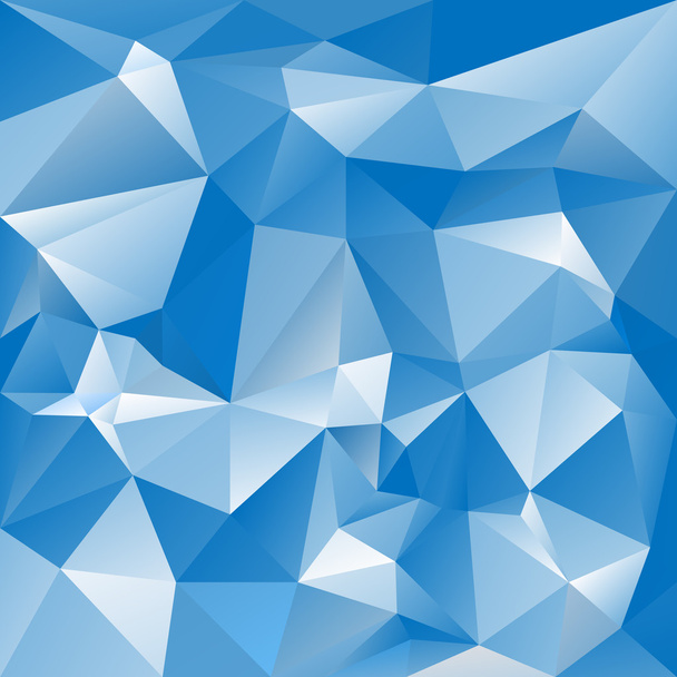 スカイブルー色の三角形のパターンを持つベクトル不規則な多角形の抽象的な背景 - ベクター画像