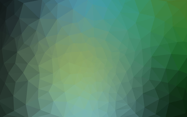 Многоцветный зеленый, синий многоугольный рисунок, состоящий из треугольников и градиента в стиле оригами
. - Вектор,изображение
