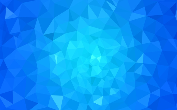 三角形と折り紙スタイルの勾配から成っている青い多角形デザイン パターン. - ベクター画像
