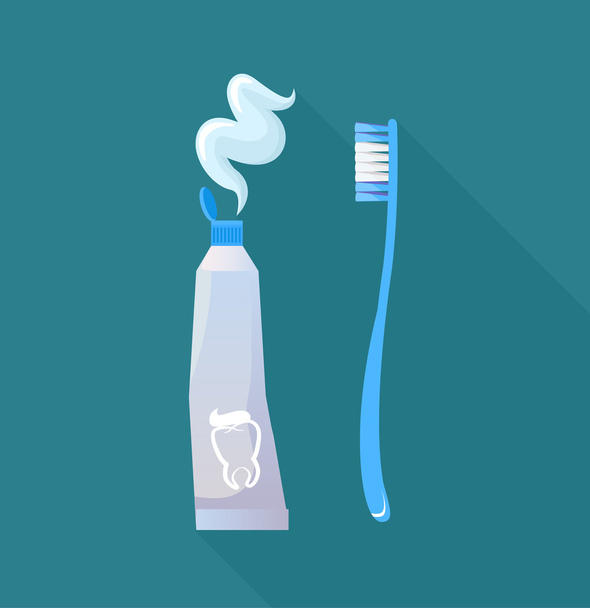 Nápis-čištění zubů design - Vektor, obrázek