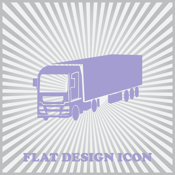 Icona del camion. Illustrazione vettoriale
 - Vettoriali, immagini