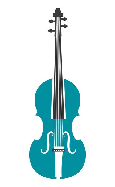Violin music instrument icon design. - Vector, Image