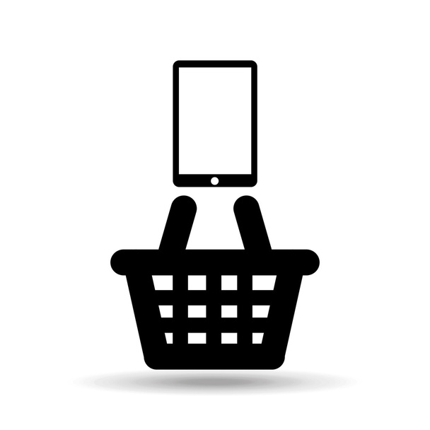 electronic commerce isolated icon design - Vector, Image