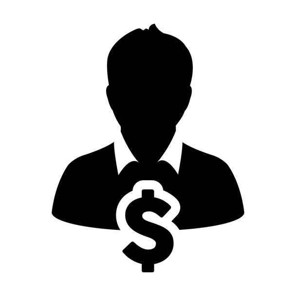 ユーザー アイコン - ドル、ビジネス、お金のベクトル - ベクター画像