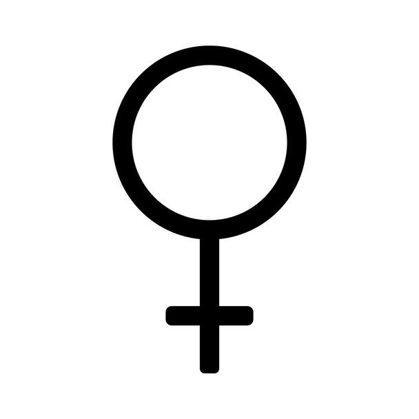 Signo de género espejo de Venus 33.07
 - Vector, Imagen