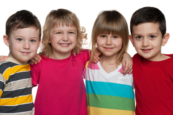 группа из четырех детей - Фото, изображение