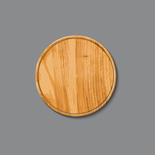 Tabla de cortar de madera realista
, - Vector, imagen