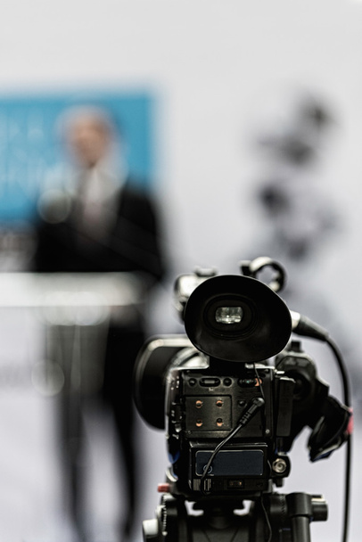 Camera op persconferentie - Foto, afbeelding