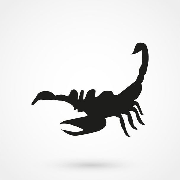 Scorpio icon on white background in flat style. Simple vector illustration - Vettoriali, immagini