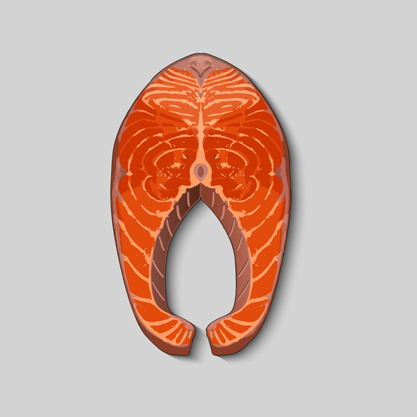 Salmon fish vector illustration - Vector, Image