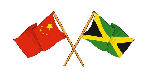 China and Jamaica alliance and friendship - Photo, Image