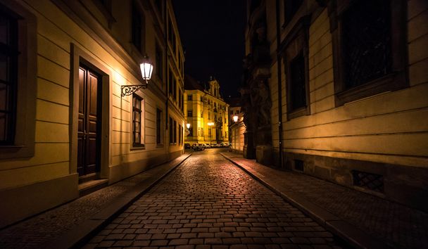Noční ulice Prahy. - Fotografie, Obrázek