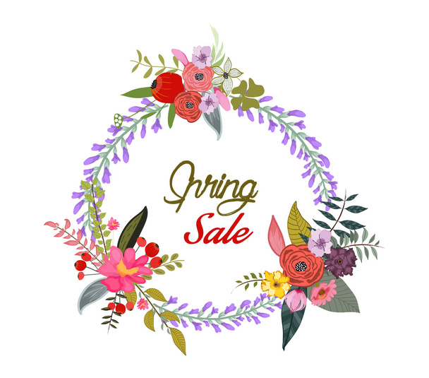  banner de venda de primavera - Vetor, Imagem