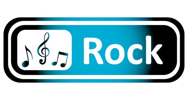 Icono largo roca azul
 - Vector, imagen