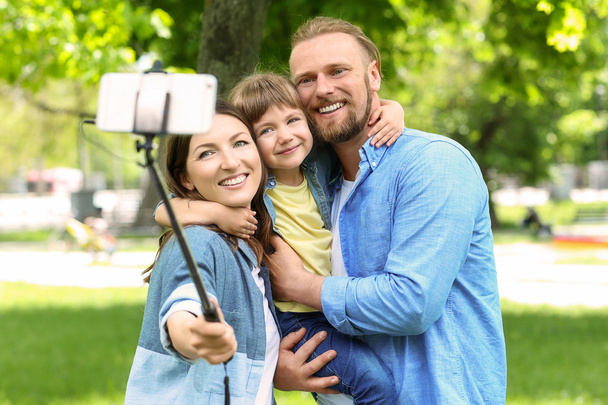 family taking selfie  - Foto, Imagen