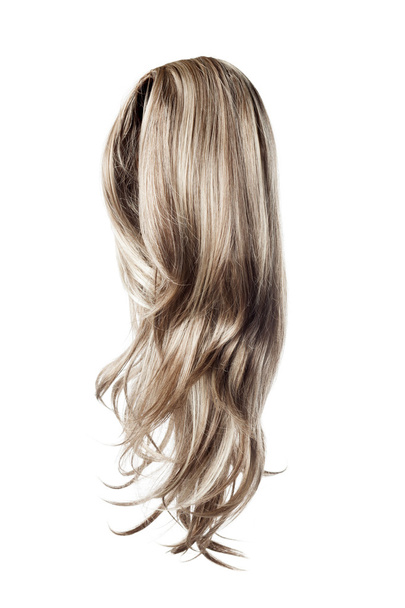 длинный вьющийся серый парик
  - Фото, изображение