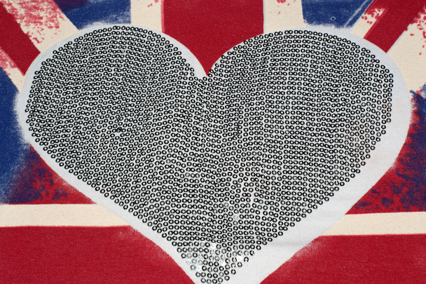 Royaume-Uni drapeau et coeur
 - Photo, image