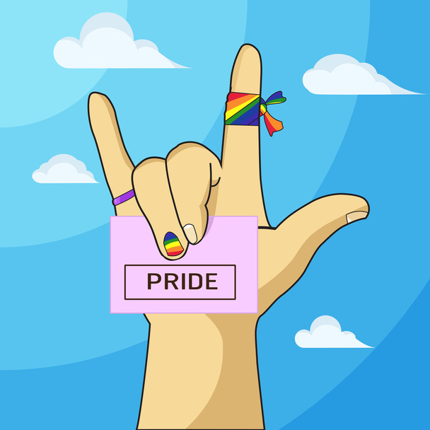 Six color rainbow gay pride - Vector, Image
