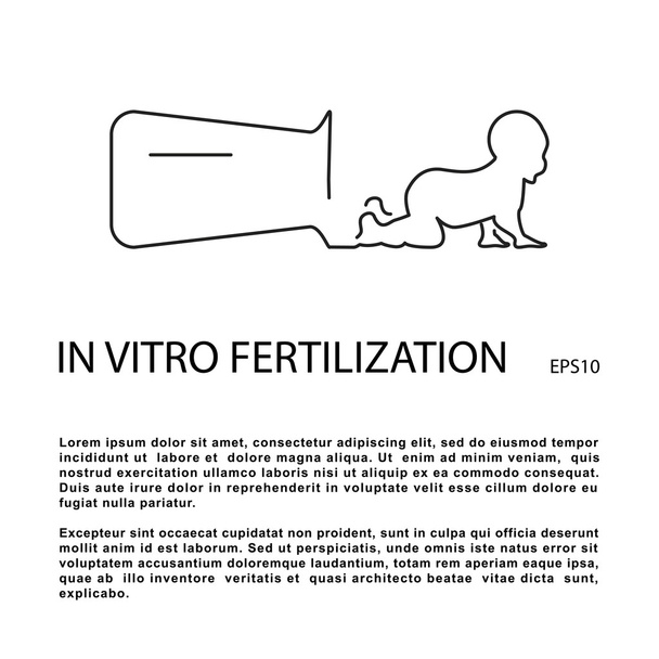 Icona della fecondazione in vitro
 - Vettoriali, immagini