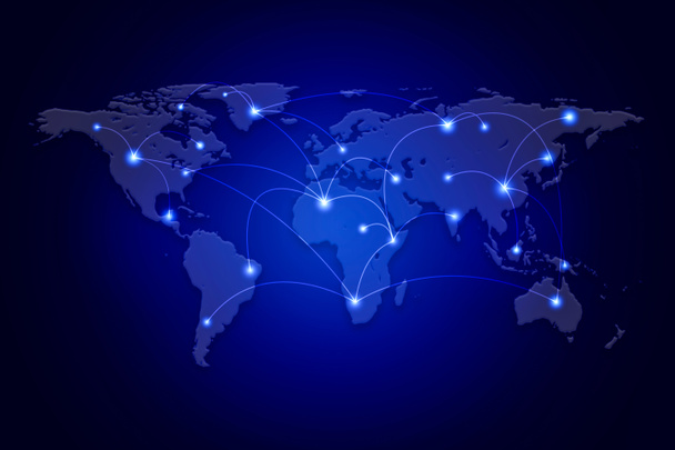 Tecnologie della rete di collegamento aziendale mondiale
. - Foto, immagini
