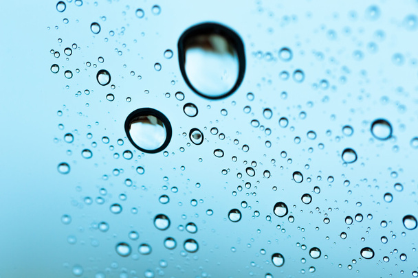 Water drop under water on background. - Photo, Image