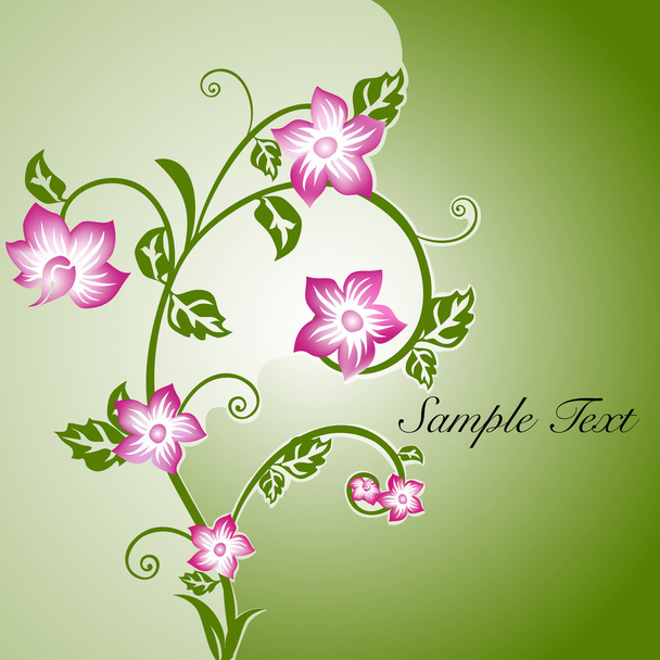 Beautiful floral background with space for your message. EPS 10. - Vector, imagen