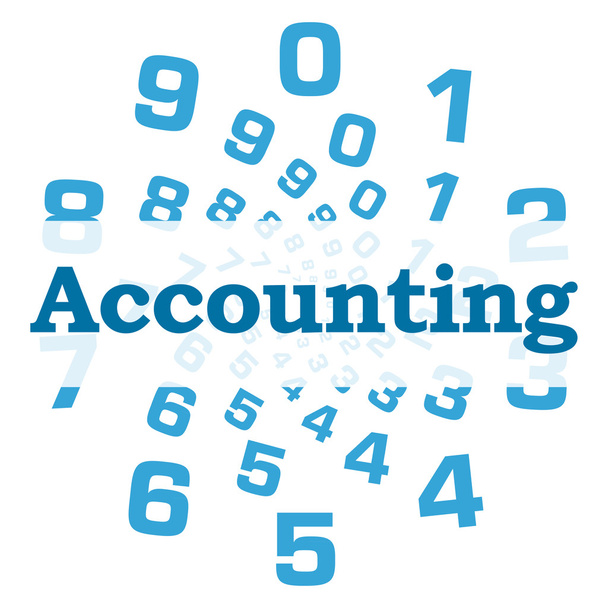 Accounting Blue Numbers Circular  - Photo, Image