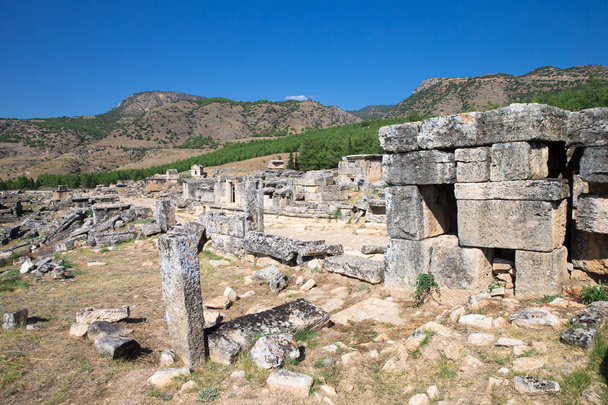 Ancient ruins in Hierapolis, Pamukkale - Photo, image