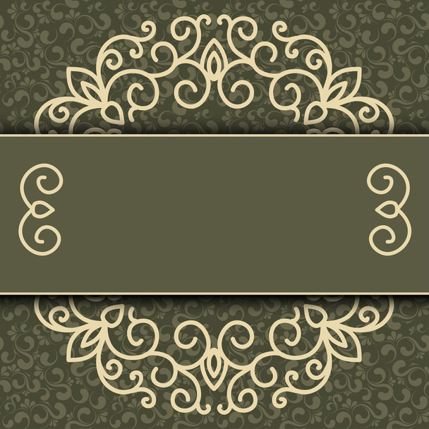 Vector simple ornamental decorative frame - Vektor, Bild