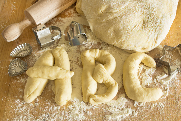 Alphabet Dough and Kneading - Photo, Image