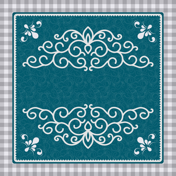 Vintage card with a pattern - Vector, imagen