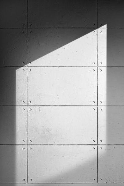 Gray Concrete Wall With Shadow Texture - Valokuva, kuva