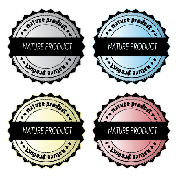 Vector set of nature product labels - Vector, Imagen