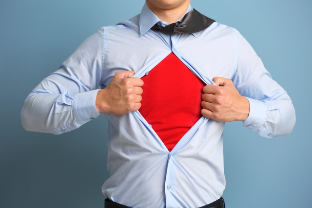 businessman super hero - Фото, изображение