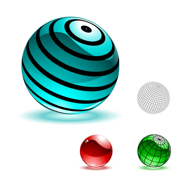 Vector esferas brillantes
 - Vector, imagen
