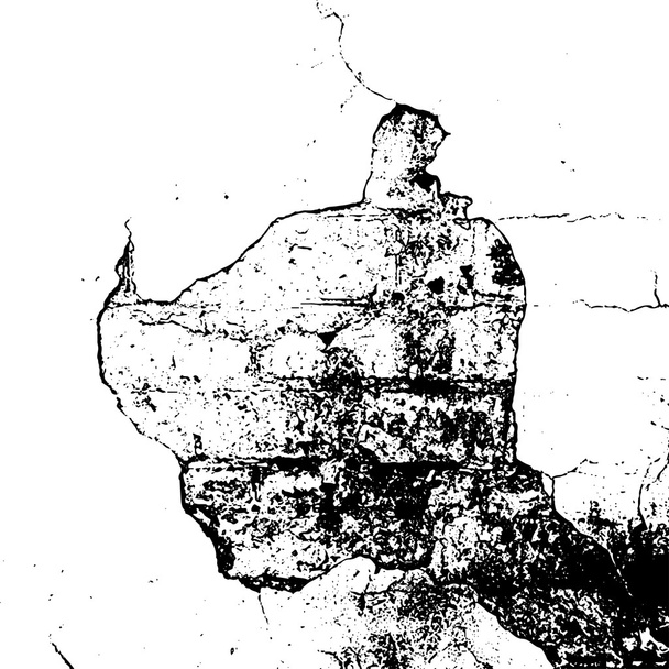 Textura superpuesta angustiada de ladrillo viejo
 - Vector, imagen