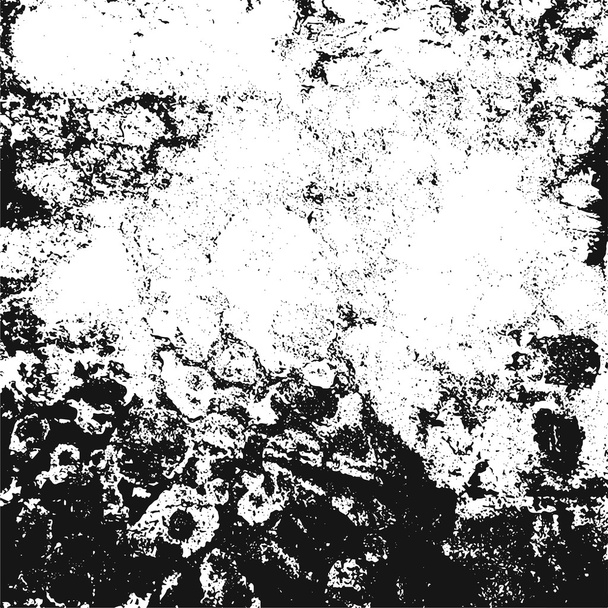 Zoufalý překrytí textury prachu kovu, popraskané loupaných beton - Vektor, obrázek
