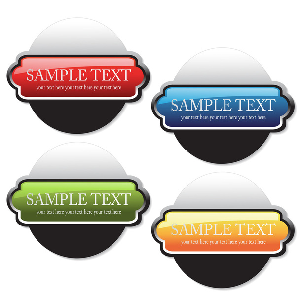 Vector color buttons - Vetor, Imagem