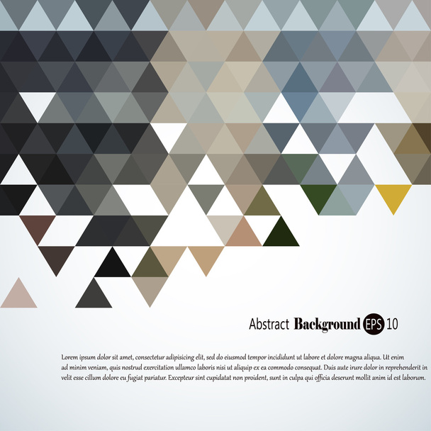 Awesome Geometric background with colorful triangles - Vector, Image