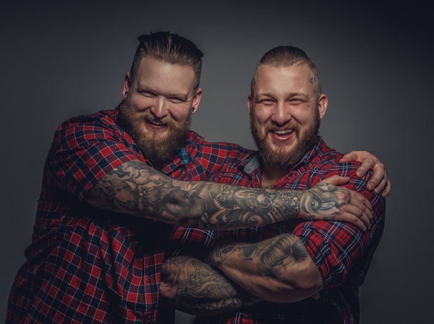 Two brutal hipsters - Photo, Image