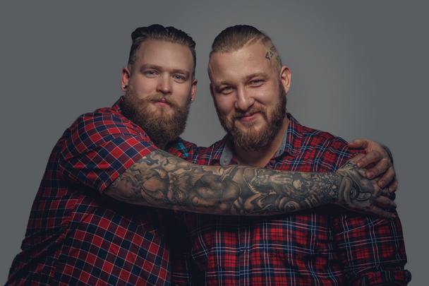 Two brutal hipsters - Photo, Image