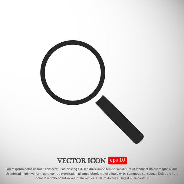 Magnifying Glass icon - Vector, Imagen