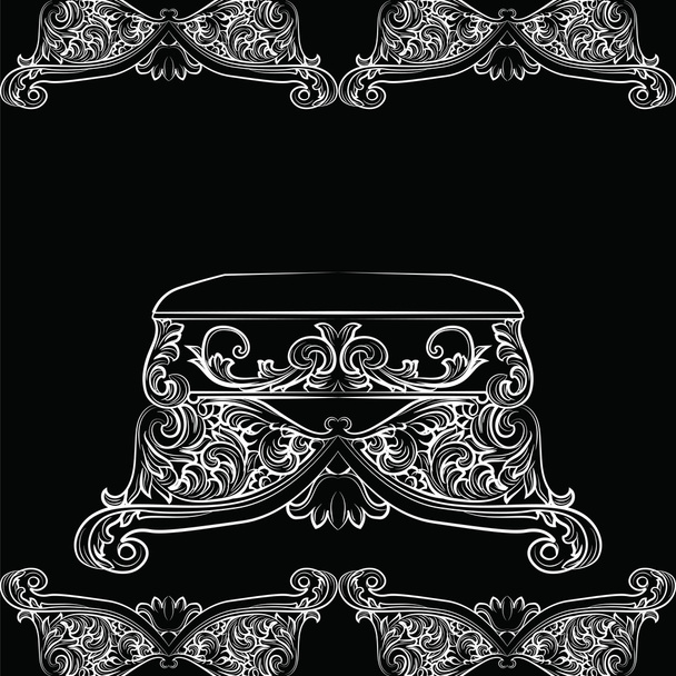 Royal Baroque Vector Classic chair furniture - Vector, Image
