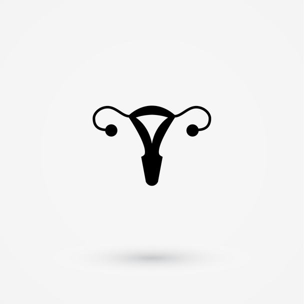 Vektor Gebärmutterumrandung Symbol - Vektor, Bild