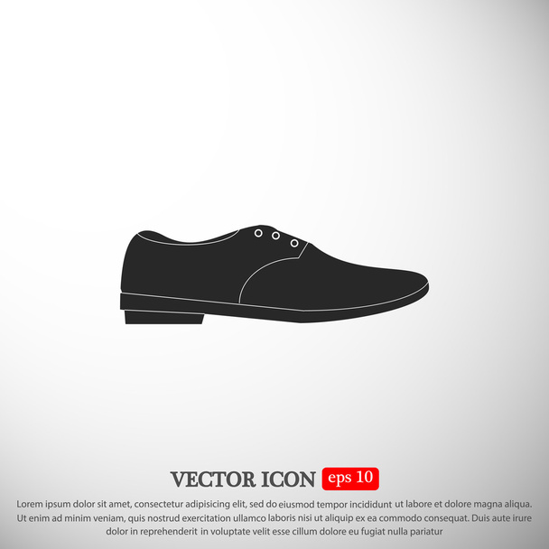  shoe flat icon - Вектор, зображення