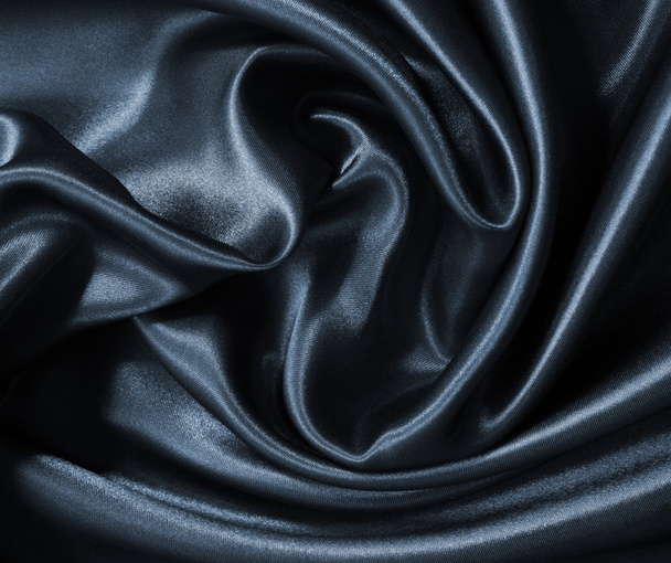 Smooth elegant dark grey silk or satin as background - Фото, изображение